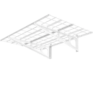 Ergosolid PG24W – Wandregal aus Stahl bis 90kg, Weiß