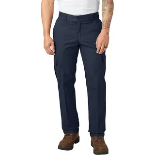 Dickies Herren Regular Straight Flex Twill Cargo Pant Arbeitshose, Dark Navy V1, 46W / 30L