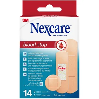 Nexcare Blood Stop Pflaster Strips 14 St.