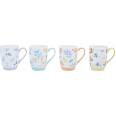 PRATESI Becher Arsch. DM9XH11 NEUES Bone China, 18/8 Edelstahl, Multicolor, one Size