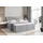 Boxspringbett mit H4 und Topper 160 x 200 cm Hellgrau Samt Polsterbett mit Bettkasten und Bett mit Stauraum Hellgrau