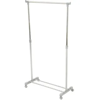 Compactor LOFT Kleiderständer LIFE Kollektion, Größe L, Grau, Verstellbare Höhe, Epoxy-Lackierter Stahl, Kunststoffverbinder