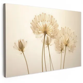 MuchoWow Leinwandbild Sonnenlicht - Löwenzahn - Botanisch - Blumen XXL 150x100 cm , Textil , Rechteckig , 150x100 cm , FSC 100% , gerahmt , Bilder & Rahmen, Bilder, Leinwandbilder