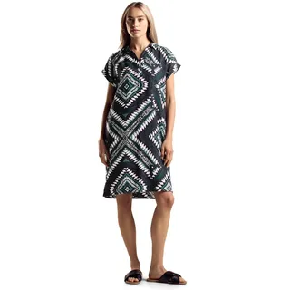 STREET ONE Damen A144125 Viskose-Kleid, Hunter Green, 40