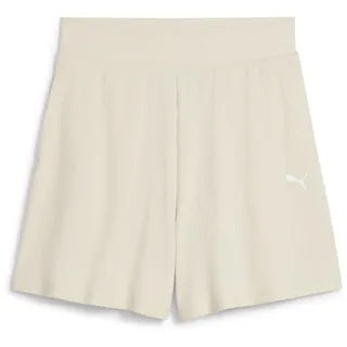 Puma Damen ESS Elevated High-Rise Rib Shorts 5" Gestrickte Shorts, Alpine Snow, XS