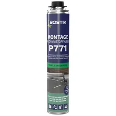 BOSTIK P771 Montage Pro Dämmstoffkleber B1 - Klebeschaum Flachdach, Feuchtigkeitshärtender Polyurethan-Klebeschaum, Für alle gängigen Wärmedämmstoffplatten, 800ml