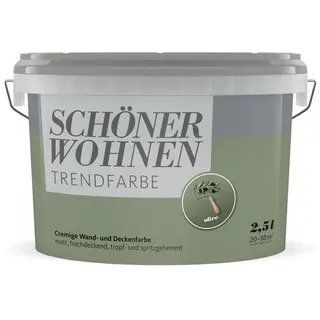 Schöner Wohnen Trend Wandfarbe Olive matt 2,5 l