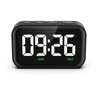 ORIA Kurzzeitwecker Küche Digital, Magnetisch Küchentimer mit 3,5'' großem LCD-Display für Kinder Ältere, Countdown Timer Visuelle Kochtimer, Lauter Alarm, für Kochen Studieren Fitness Backen