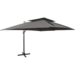 vidaXL Ampelschirm Ø 300 cm Anthrazit