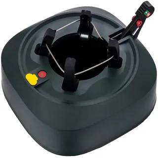 SHX Christbaumständer mit Fußhebelfunktion & 3L Wassertank | Für Weihnachtsbäume bis 2,2 m – Rundum-Einseiltechnik & Wasserstandsanzeige – Für Stammdurchmesser 3–13 cm – Grün
