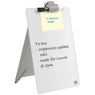 NOBO Glas-Whiteboard Desktop-Notizboard 216 x 297 mm Weiß