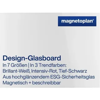 Magnetoplan Glas-Magnettafel 120,0 x 90,0 cm briliant-weiß