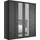 Drehtürenschrank Göteborg 197,3 x 216 x 58 cm Grau