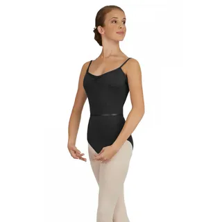 Capezio Pinch-Front Camisole Leotard, Black, Large
