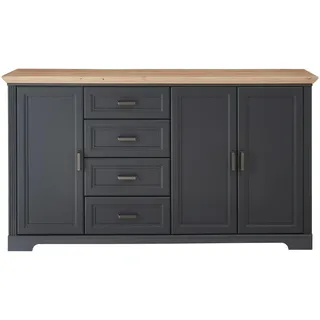 Landscape Sideboard Graphitfarben, Eiche Artisan - B/H/T ca. 182,00x102,00x41,00