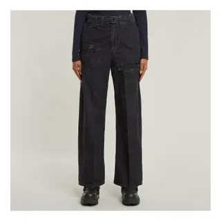 G-Star für Damen. D24361-D540-G865 Cargo-Jeans Belted Loose schwarz (32/30), Lässig, Baumwolle, Denim