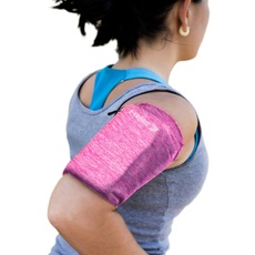 E Tronic Edge Handytasche Joggen, Laufen, Running - Sport-Armband als Handyhalterung für alle Handy-Modelle - Pink Small