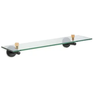 MSV Wandregal Iana 50 cm x 13,4 cm x 7,2 cm Schwarz Matt