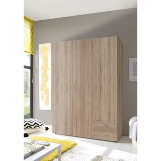 Kleiderschrank Base | 120 x 52 x 177 cm | Oak Design - Braun