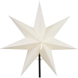 Papierstern 'Frozen', 54 cm Ø, weiß, inkl. Halter - Weiß
