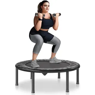 Vevor Faltbares Mini-Trampolin Fitness-Rebounder 934 mm, 100 kg belastbares Tainingstrampolin, Rebounder Sport Trampolin Mini-Trampolin Gartentrampolin für Erwachsene für Indoor-/Gartentraining