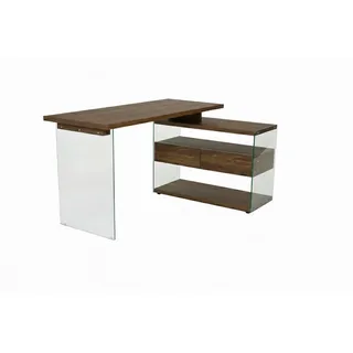 Jahnke Eckschreibtisch LUX C 15 E Walnuss
