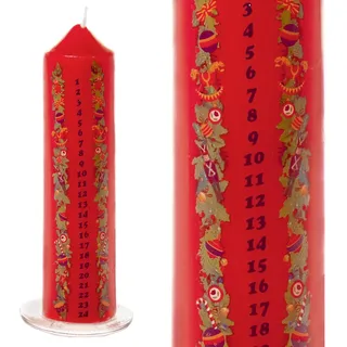 Premier Decorations Sans Parfum Adventskerze, Wachs, einfarbig, Einheitsgröße