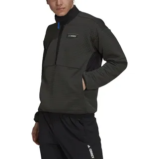 adidas Fleecepullover Terrex Utilitas Hike Half-Zip erdbraun Herren