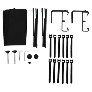Kabelmanagement-Tablett unter dem Schreibtisch, 121,9 cm, Oxford-Stoff, Aufbewahrungskorb, Organizer mit Klemme für Büro und Zuhause