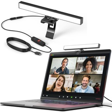 HumanCentric Videokonferenzbeleuchtung – Webcam-Licht für Streaming, LED-Monitor- und Laptop-Licht für Videokonferenzen, Zoom-Beleuchtung für Computer, ersetzt Ringlicht für Zoom-Meetings, Einzelset