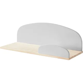 Vipack Kinderregal »Kiddy, Ablage Kiefer massiv, zum hängen« B/H/T ca. 45x21x25cm, universell einsetzbar, verschiedene Farben, Wandregal MDF Komponenten lackiert, wahlweise 45cm oder 65cm breit, grau