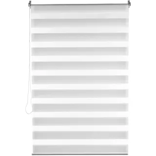 Levivo Doppelrollo, Stoff, Weiß, 90 x 150 cm