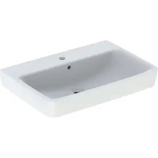 Geberit Renova Plan, Aufsatz-Waschtisch , 70x48 cm, 1 Hahnloch, mit Überlauf, 501724, 501.724.00.1, Farbe: Weiß