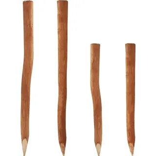 Aquagart Staketenzaun 1,5 m Durchmesser 6-9 cm Braun/Haselnuss