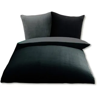 Gözze Superflausch schwarz/anthrazit (135x200+80x80cm)