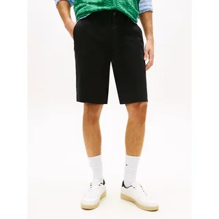 Shorts TOMMY JEANS "SCANTON", Herren, Gr. 33, N-Gr, schwarz, Web, Obermaterial: 96% Baumwolle, 4% Elasthan, unifarben, regular fit kurz, Hosen Shorts, Regular fit mit praktischen Taschen