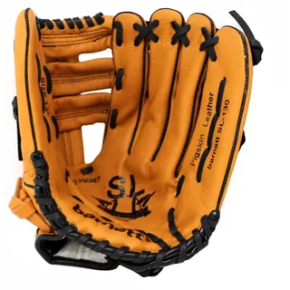 BARNETT SL-130 REG Baseballhandschuh, Leder, Pigskin Leder, Braun (REG (Wird an der linken Hand getragen)