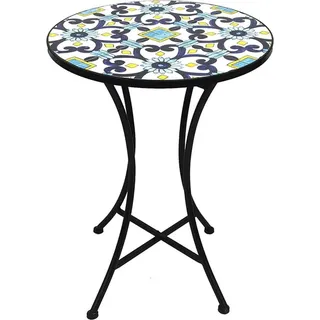 Mojawo Mosaik Tisch Bistrotisch 60 x 70 x 70 cm Mehrfarbig