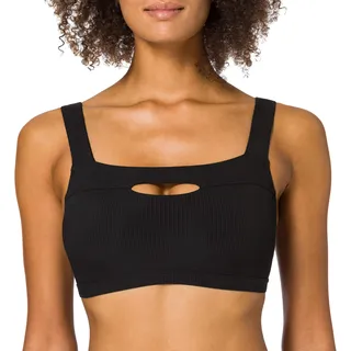 Skiny Damen Bustier herausnehmbare Pads Cali Rib Bikini, Black, 38/A-B