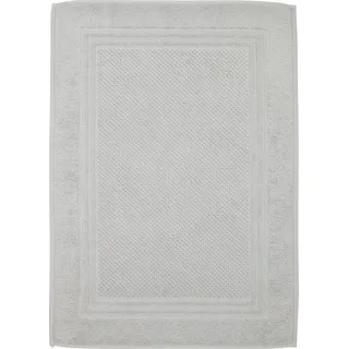 ROSS Duschmatte »Unifond« Höhe 1 mm fußbodenheizungsgeeignet   strapazierfähig Uni mit Bordüre, Badezimmerteppich, waschbar, grau