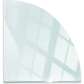 Glasbodenplatte für Kaminofen – ESG Funkenschutzplatte aus Sicherheitsglas – Hitzeschutzplatte – Bodenschutz aus Glas – Kamin Glasplatte – Schutzunterlage für Ofen, Kamin, Holzofen – Transparent – 100x100 cm