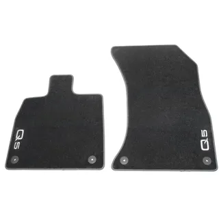 Audi 80B061275BMNO Fußmatten Premium Velours Textilfußmatten 2X Stoffmatten vorn, mit Q5 Schriftzug