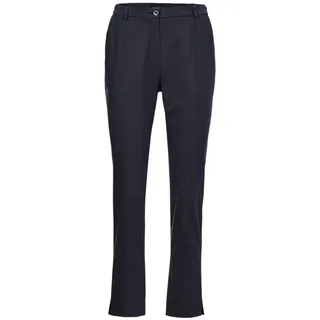 GOLDNER Stoffhose »Sportive Hose Carla aus trageangenehmen Satin«, blau