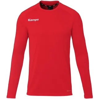 Kempa Herren Performance Langarmshirt Shirt, Rot, XL EU