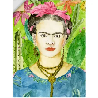 Artland Wandbild »Frida Kahlo II«, Bilder von Frauen, (1 St.), als Alubild, Outdoorbild, Leinwandbild, Poster, Wandaufkleber, bunt