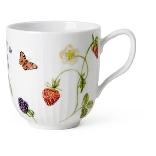 Kähler Design Hammershøi Summer Becher aus Porzellan hergestellt, Maße: Höhe: 10 cm, Ø 9 cm, Volumen: 33 cl, 692622, Weiß