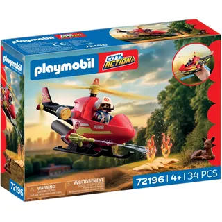 Playmobil City Action Feuerwehr-Helikopter 72196