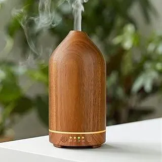 Vankarr Holz Aroma Diffuser für ätherische öle Ultraschall Diffuser Akazienholz Aromatherapie Diffusor für Yoga Büro Schlafzimmer, 100ml