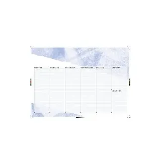 Schreibtischunterlage blau Papier 60,0 x 42,0 cm, 40 Blatt