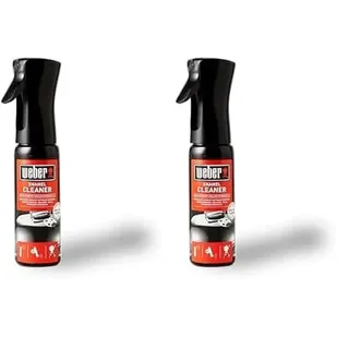 Weber Emaille-Reiniger 300ml, feines Nebelspray zur streifenfreien Reinigung von Emaille Oberflächen, löst Essens- und Fettrückstände (17684) (Packung mit 2)